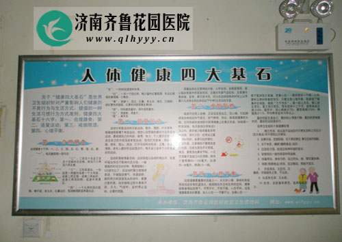 人体健康四大基石宣传栏